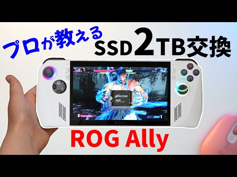 超楽!?ASUS ROG Ally SSDを交換し2TB / 1TBにする