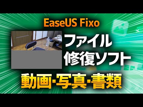 【EaseUS Fixo】壊れて読み込めなくなったドキュメント・画像・動画を修復してみた！