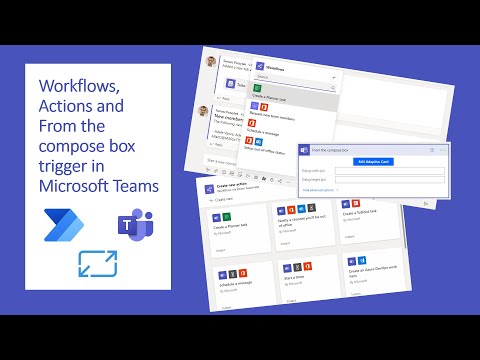 Workflows, Actions and &quot;From the compose box&quot; trigger in Microsoft Teams