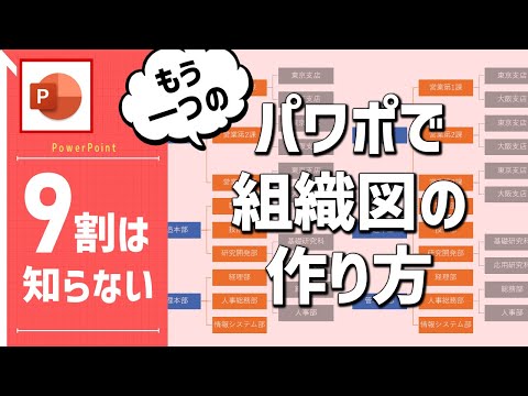 あまり知られていない、パワーポイントで効率的に組織図を作る方法 [PowerPoint小技・小ネタテクニック]