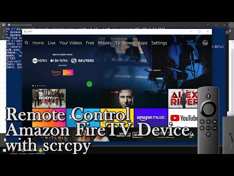 Remote Control Amazon FireTV Device with scrcpy