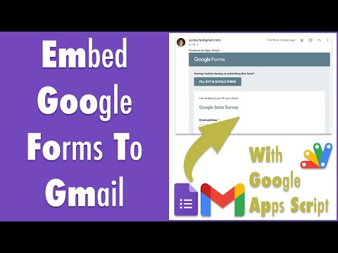 GAS019 How to Embed Google Forms to Gmail