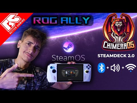 How To install Steamdeck on RogAlly (ChimeraOS) Tutorial with Sound / Bluetooth / Wifi [2023]