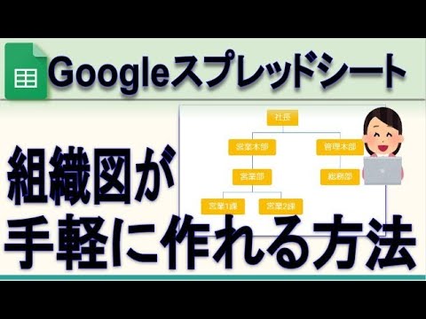 Googleスプレッドシート 組織図を手軽に作る方法