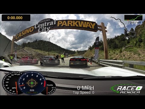 2015 PIT Rally - C7 Corvettes - 144 MPH and Rain