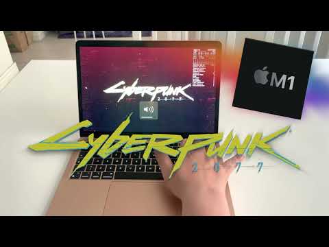 Cyberpunk 2077 on Macbook Air M1 7 GPU core with Game Porting Toolkit and Xbox controller